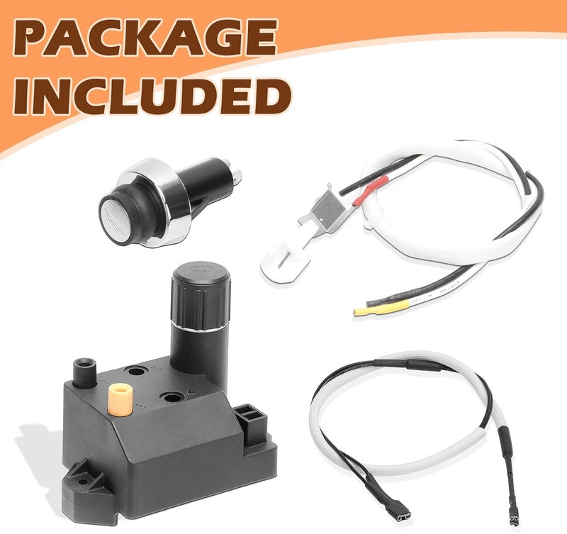 MOASKER 7642 Grill Igniter Kit for Weber Spirit 210/310 Grill Starter Button Replacement Parts, 67053 Igniter Kit for Weber Spirit E-210 S-210 E-310 SP-310 with Up Front Controls (2013 and Newer) - Image 2